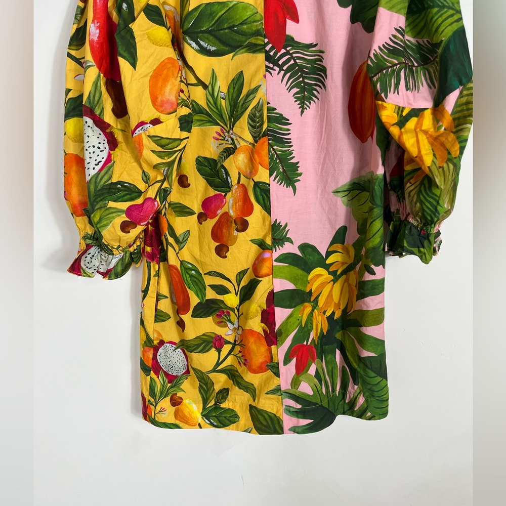 FARM Rio Pink & Yellow Tropical Mini Dress - Picture 12 of 12